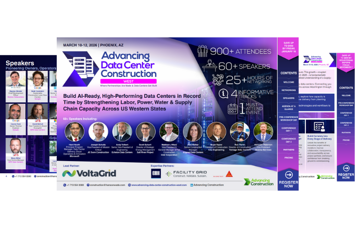 Advancing Data Center Construction West 2026