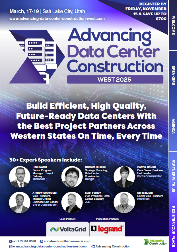 Advancing Data Center Construction West 2025 Brochure